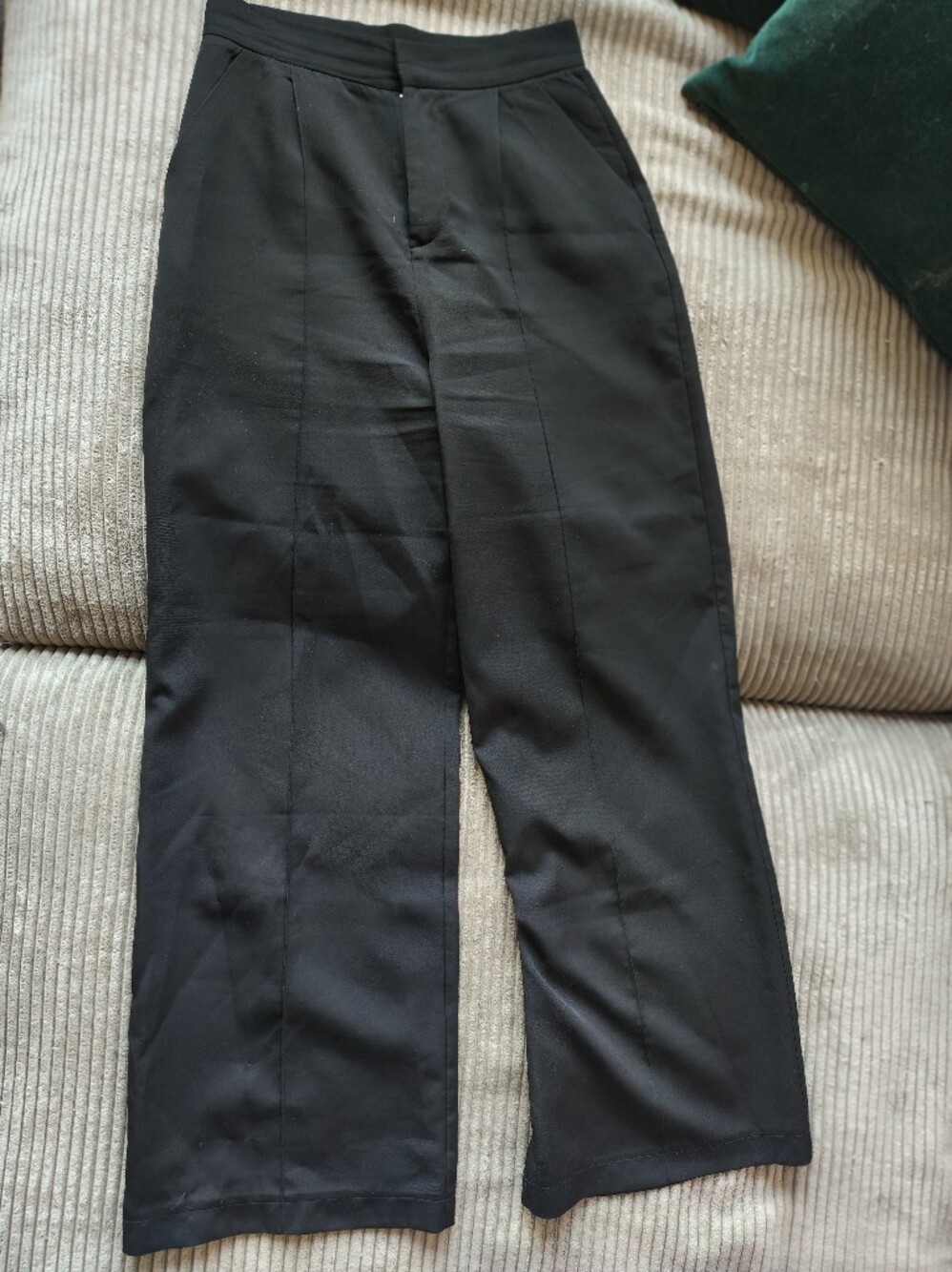 Nasty Gal Black Wide-Leg Dress Pants